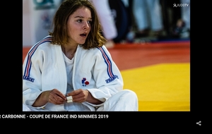 Lucie ARTHUR CARBONNE 5ème au championnat de France minimes
