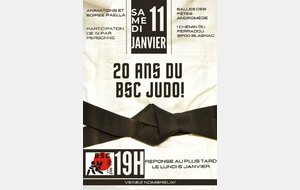 Les 20 ans du club samedi 11 janvier !