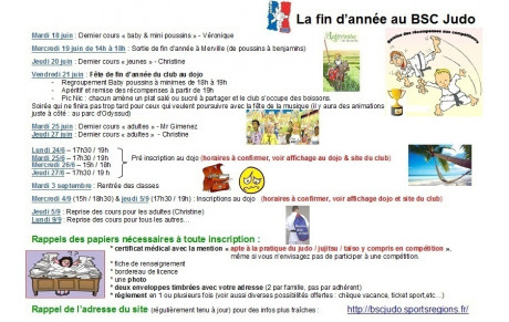 Fin d'année au club