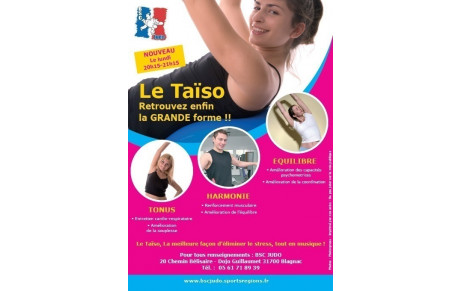 Au BSC Judo on fait aussi du taïso (ou «préparation du corps»).