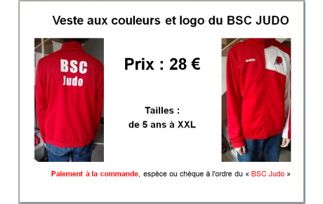 Veste de survêtement "BSC Judo"