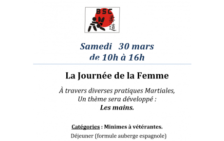 Samedi 30 mars : Journée des féminines