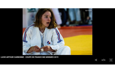 Lucie ARTHUR CARBONNE 5ème au championnat de France minimes