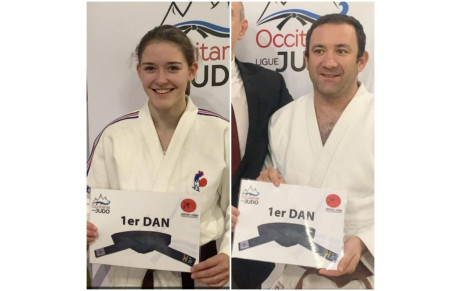 Lucie ARTHUR CARBONNE et Patrick WELDON ceinture noire !